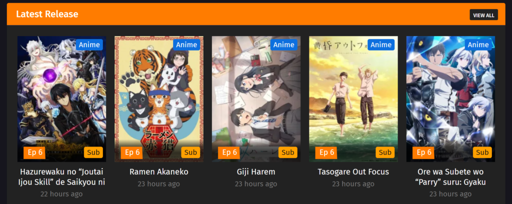 Latest Anime Releases with English Subtitles